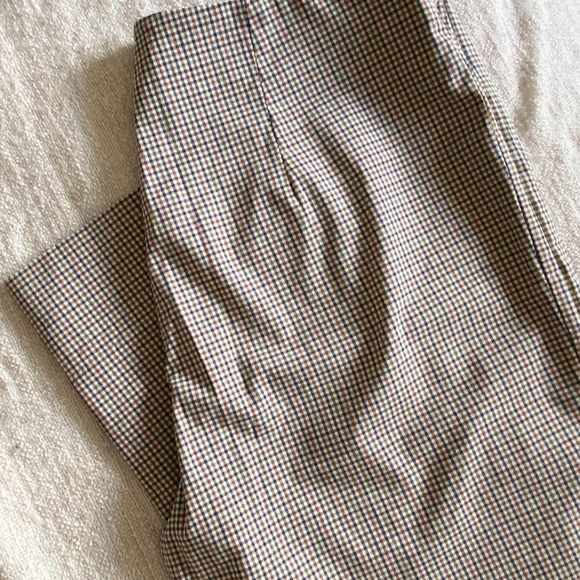 VINTAGE Plaid Side Zip Trousers -Size 6 - Picture 4 of 8